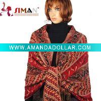 wool jacquard scarves