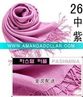 Wholesale Light purple 100% pashmina stole