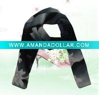 Sunset printed chiffon scarf