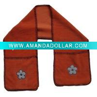 Wholesale fleece scarf, sports scarf,fleece shawl