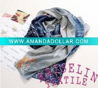 Lady's elegent silky women's shawls