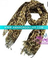 Leopard Print Pashmina Shawl Scarf