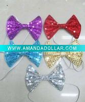 Wholesale KWH-0102 Party bow tie/Sequin bow tie/Clown bow tie