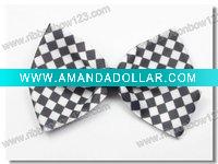 checked dress bow tie