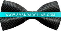 Customized men's black bowtie
