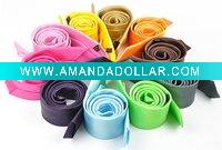 Wholesale Fashionable Skinny Slim Solid Multi Color Neck Tie