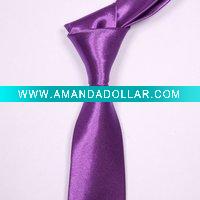 Fahion Solid Color Plain Necktie