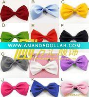 Wholesale pure color cravat/bow ties