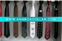Microfiber polyester woven necktie