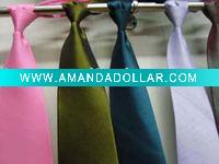 polyester men solid necktie