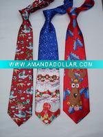 100% polyester Printed Christmas necktie