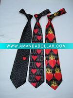 Wholesale 100% polyester valentines necktie