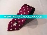 Wholesale Hand Made polyester woven necktie logo necktie
