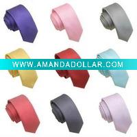 Wholesale 100% Polyester Slim Necktie For Men In Stock,10pcs/pattern