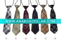 Polyester Children Tie In Stock Mixed Pattern