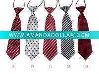 Wholesale Polyester Boy's Ties In Stock Kid's Tie Student's Tie