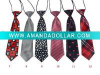 Polyester Kid Necktie In Stock Mixed Pattern