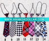 Polyester Kids School Uniform Ties Mixed Pattern