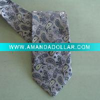 Polyester Microfiber Paisley Men Tie