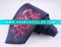 Wholesale polyester logo necktie
