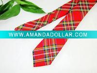 polyester checker tie