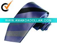 Wholesale Striped Purple Necktie