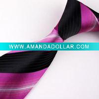 Wholesale men's 100% polyester neck tie