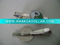 custom tie clip with glitter
