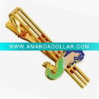 brass tie clip