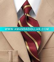 100% polyester striped tie