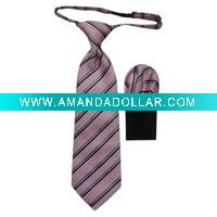 Wholesale fashion kid's polyester woven necktie