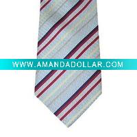 printed silk stripe necktie