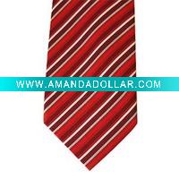 Wholesale 100% silk men's diagonal stripe silk necktie