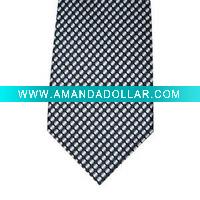men's striped silk neck tie