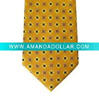 Wholesale fashion yellow profession men's striped necktie