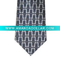 printed chequer necktie