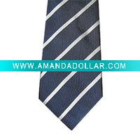 occupation striped silk necktie