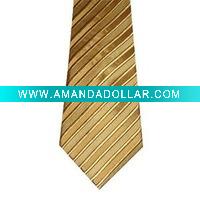 striped woven printed necktie
