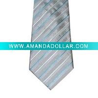 striped woven printed necktie