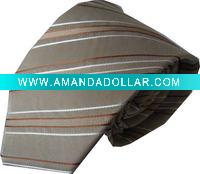 Wholesale microfiber stripe necktie