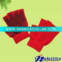 knitted half finger fingerless glove