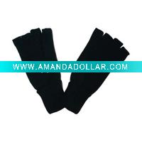 Wholesale 100% acrylic knitted fingerless ladies' glove