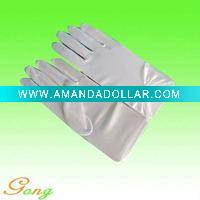 Wholesale Fashion Short Satin Gloves With Fingerless
