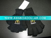 Wholesale Half finger printed gloves