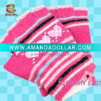 Wholesale fingerless gloves knitting pattern,fingerless gloves patterns,fingerless striped gloves,NLKG(311)