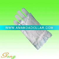 White fingerless lace gloves for party
