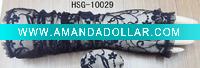 fingerless blk wedding gloves