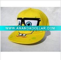 Wholesale Sponge Bob Square Pants with glass Face Cap/Flex-Fit Cap-Fth0063