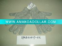 gray fleece glove