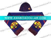 Wholesale knitting patterns hats and scarves, soccer scarves, football scarves and hats